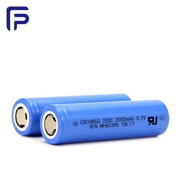IEC62133 Lithium Ion 2000mah Battery , 3.7 Volt Rechargeable Battery OEM