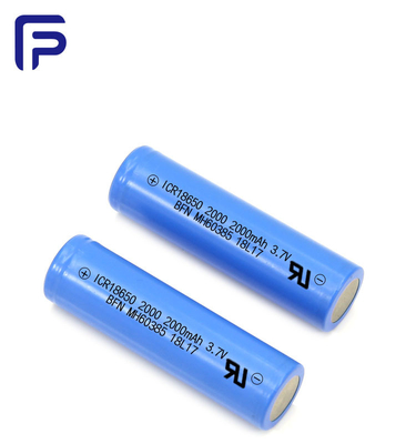 IEC62133 Lithium Ion 2000mah Battery , 3.7 Volt Rechargeable Battery OEM