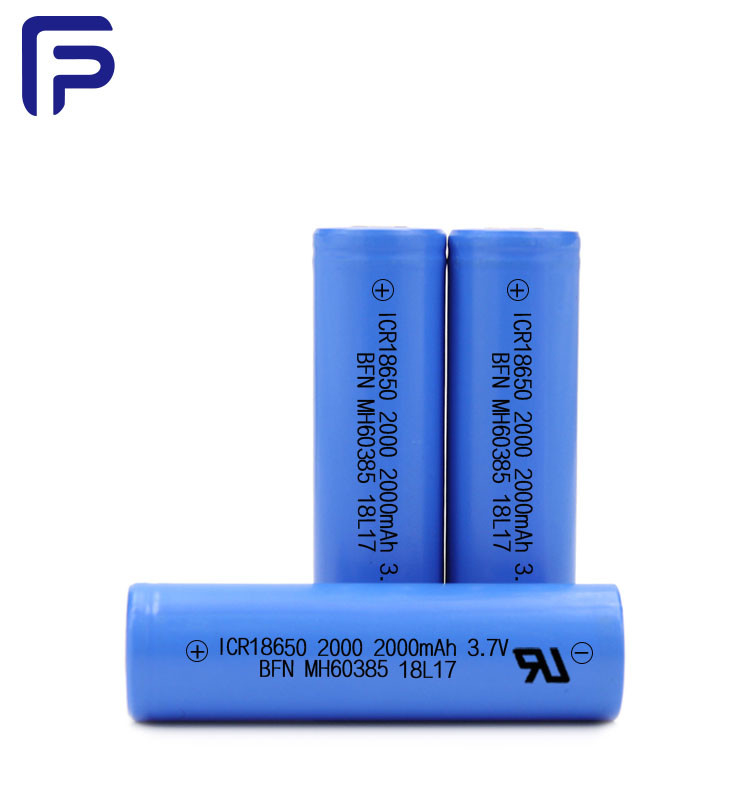 IEC62133 Lithium Ion 2000mah Battery , 3.7 Volt Rechargeable Battery OEM